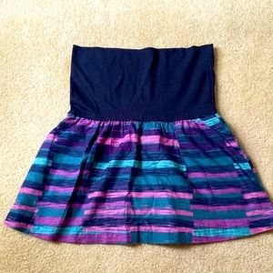 BDG Foldover Waistband Skirt with Pockets Pink Blue Purple